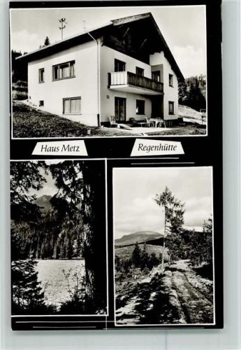94252 W8371 Regenhütte b Bayerisch Eisenstein - Haus Metz Ortsansichten 3-Bildaufnahme