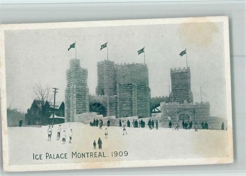 Montreal Ice Palace 1909 - Eis Skulpturen