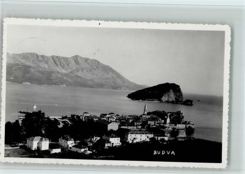 Budva Ortsansicht Bergpanorama Insel