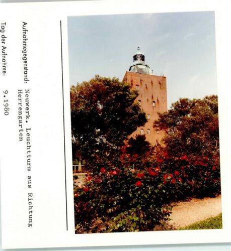 Hamburg-Insel Neuwerk Foto montiert auf Karton Leuchtturm