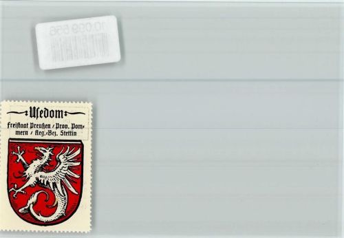 Usedom Wappen Vignette Briefsiegelmarke