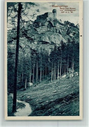 Hermsdorf am Kynast Burgruine Kynast vom Höllengrund Risengebirge