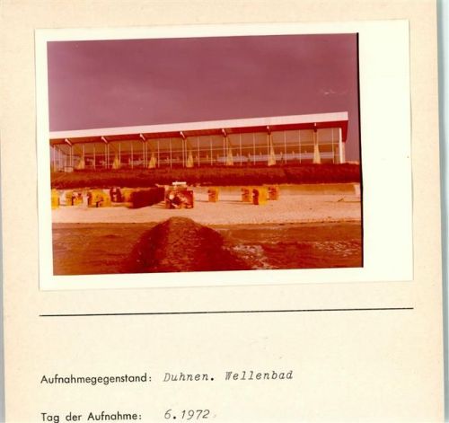 Duhnen Foto montiert auf Karton
