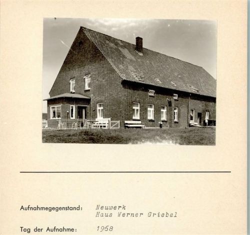Hamburg-Insel Neuwerk Foto montiert auf Karton Haus Werner Griebel