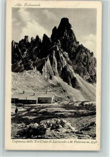 Dolomiten Drei Zinnen Capanna delle Tre Cime di Lavaredo e M. Paterno