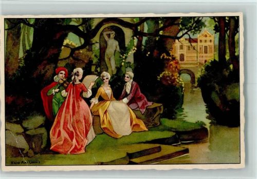 1932 sign Ezio Anichini , Ballerini & Fratini Nr. 434 AK Italienische Kunst