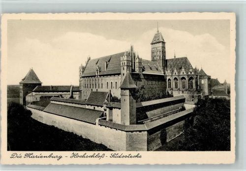 Marienburg 1935 die Marienburg - Südostecke , sehr gute Erhaltung AK
