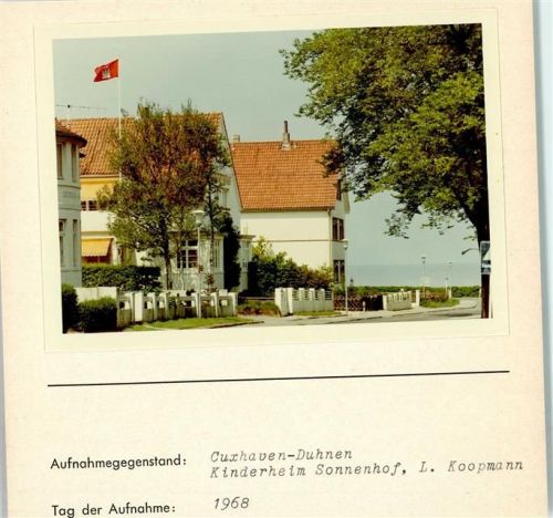 Duhnen Foto montiert auf Karton