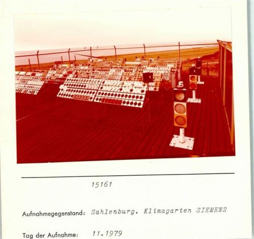 Sahlenburg Klimagarten Siemens Foto montiert auf Karton