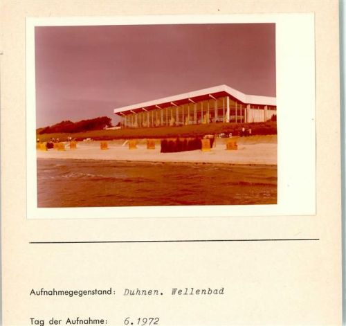 Duhnen Foto montiert auf Karton