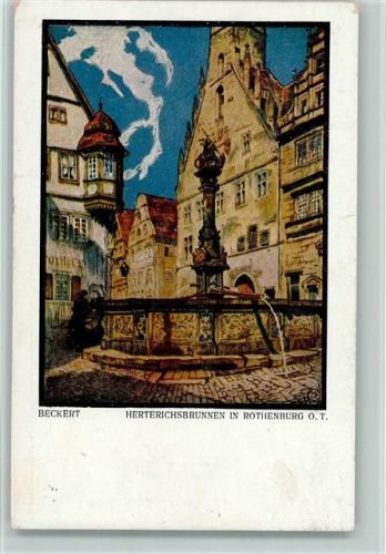 Rothenburg 1922 Nr. 245 sign Beckert - Herterichsbrunnen