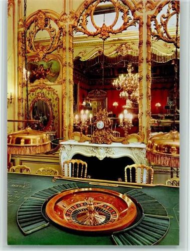 Baden-Baden Casino Innenaufnahme Pompadour-Saal Roulett