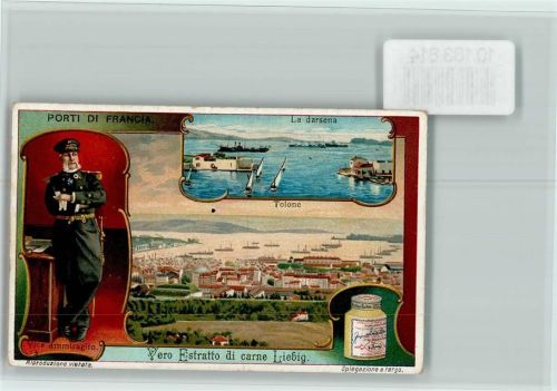 Toulon Porti di Francia - Häfen in Frankreich - Admiral, Sammelbild Liebig