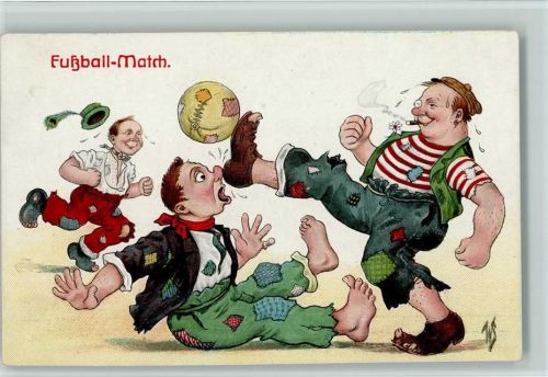 Fußball Match - gute Erhaltung AK