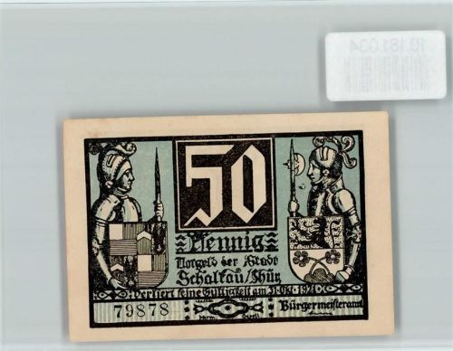 Schalkau Notgeld Ritter Mann wird gehängt