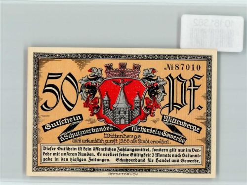 Wittenberge Notgeld Rathaus