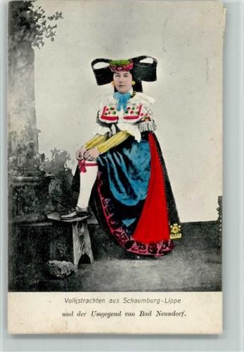Bad Nenndorf 1907 Volkstrachten aus Schaumburg-Lippe