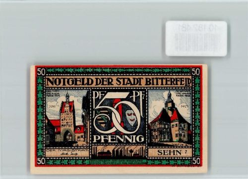 Bitterfeld Notgeld Scherenschnitt