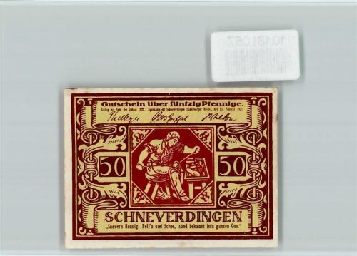 Schneverdingen Notgeld Schuster