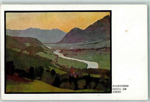Nr. 121 Sign Baurnfeind - Inntal am Abend AK
