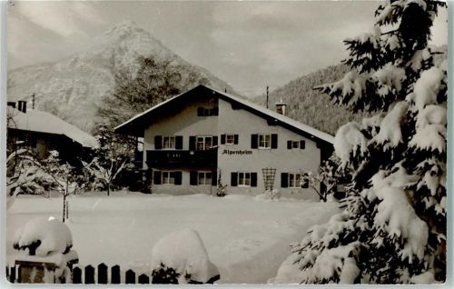 Farchant Alpenheim Winter Ort lt. Adressstempel