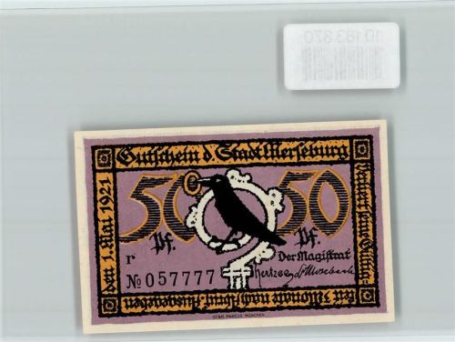 Merseburg Notgeld Dom Elster