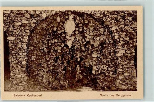 Bad Friedrichshall 1918 Salzwerk Kochendorf , Grotte des Berggeistes AK