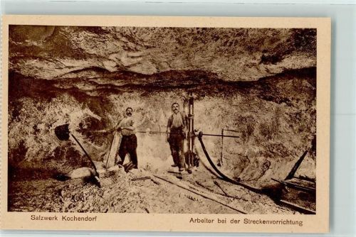 Bad Friedrichshall 1918 Kochendorf - arbeiter bei der Streckenvorrichtung AK