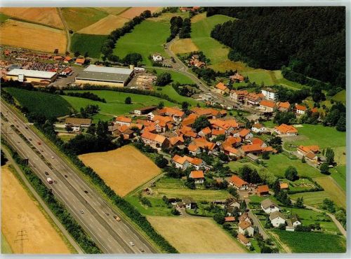 Aua Rückseite mit Abschürfungen bzw Kleberesten Fliegeraufnahme