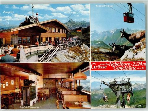 Nebelhorn Gipfelhütte Gasthaus Nebelhorn-Gipfelhütte Seilbahn