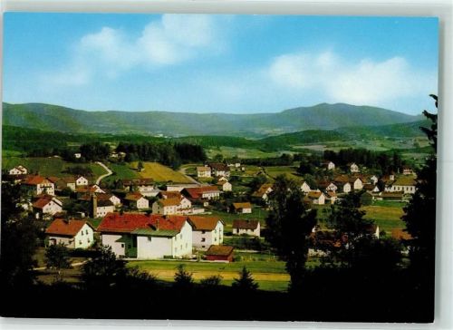 94264 W8371 Langdorf b Regen - Rückseite mit Abschürfungen bzw Kleberesten Blick zum Rachel