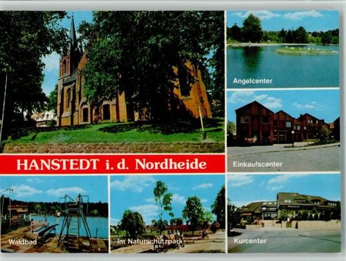 Hanstedt Angelcenter Einkaufscenter Kurcenter Im Naturschutzpark Waldbad Kirche