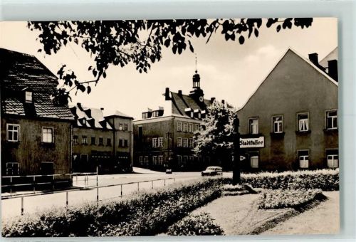 Ehrenfriedersdorf Rathaus Stadtkaffee Rückseite mit Abschürfungen bzw Kleberesten