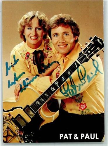 Pat und Paul Originalautogramm Schlagersänger