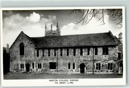 Oxford Merton College The Library
