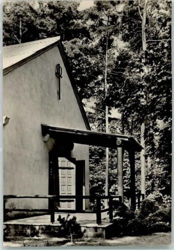 16321 O1281 Lobetal - Hoffnungstaler Anstalten Kapelle Rückseite mit Abschürfungen bzw Kleberesten