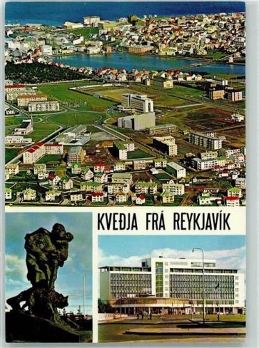 Reykjavik Fliegeraufnahme Stadtzentrum Die Friedlosen Einar Jónsson Hoel Saga
