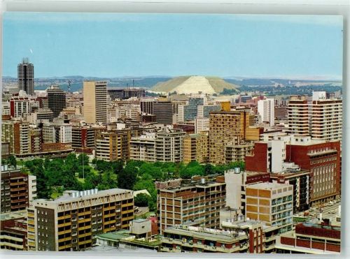 Johannesburg View of the west of the city showing mine dump