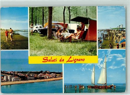 Lignano Sabbiadoro Entrata al campeggio e panorami di Lignano