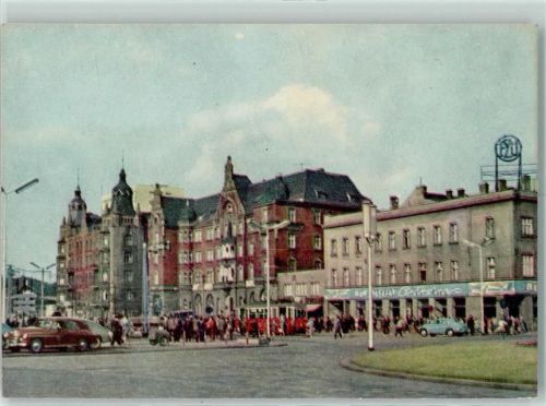 Kattowitz Fragment ulicy Czerwonej
