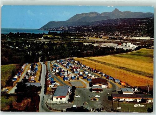 Thonon-les-Bains Fliegeraufnahme Camping St-Disdille Vongy-Thonon
