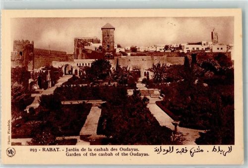 Rabat Photo Flandrin Nr. 293 , Garden of the casbah of the Oudayas