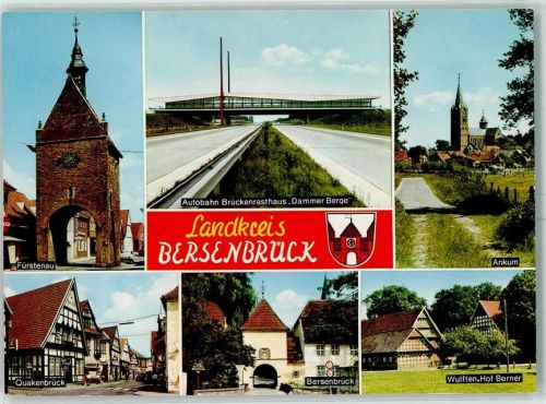 Bersenbrück Landkreis Bersenbrück Autobahn - Brückenrasthaus Dammer Berge
