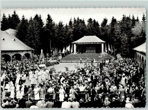 Banneux 1960 Esplanade Prozession