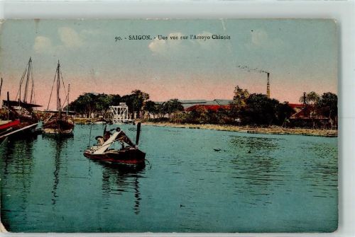 Saigon 1930 Vue sur Arroyo Chinois AK