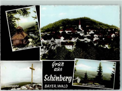 Schönberg Rachelkapelle Lusengipfel Gipfelkreuz Rachelgipfel