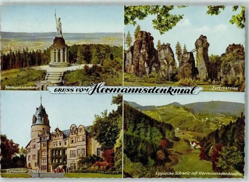 Hiddesen Hermannsdenkmal Detmolder Schloß Externsteine