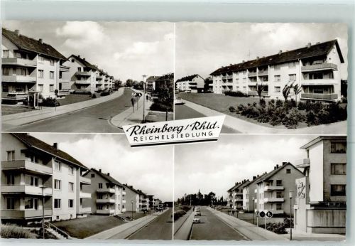 Rheinberg Rückseite mit Abschürfungen bzw Kleberesten Wohnsiedlung
