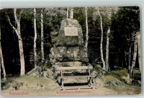 Frantiskovy Lazne Denkmal Bellinghausen Gednkstein