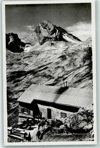 Knorrhütte Plattspitzen Hüttenstempel